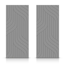 Load image into Gallery viewer, Hollow Core Stained Composite MDF Interior Double Closet Sliding Doors