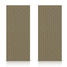 Load image into Gallery viewer, Hollow Core Stained Composite MDF Interior Double Closet Sliding Doors