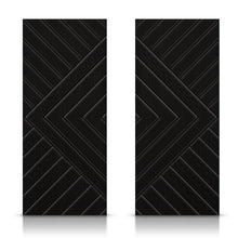 Load image into Gallery viewer, Chevron Arrow Pattern Hollow Core MDF Double Closet Sliding Door Slabs