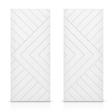 Load image into Gallery viewer, Chevron Arrow Pattern Hollow Core MDF Double Closet Sliding Door Slabs