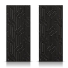 Load image into Gallery viewer, Hollow Core Stained Composite MDF Interior Double Closet Sliding Doors