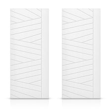 Load image into Gallery viewer, Hollow Core Stained Composite MDF Interior Double Closet Sliding Doors