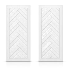 Load image into Gallery viewer, Hollow Core Stained Composite MDF Interior Double Closet Sliding Doors