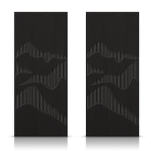 Load image into Gallery viewer, Hollow Core Stained Composite MDF Interior Double Closet Sliding Doors