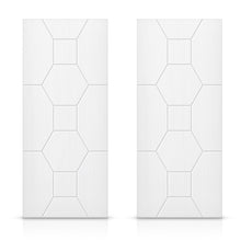 Load image into Gallery viewer, Hollow Core Stained Composite MDF Interior Double Closet Sliding Doors