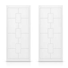 Load image into Gallery viewer, Hollow Core Stained Composite MDF Interior Double Closet Sliding Doors