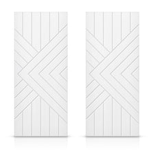 Load image into Gallery viewer, Hollow Core Stained Composite MDF Interior Double Closet Sliding Doors
