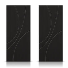 Load image into Gallery viewer, Hollow Core Stained Composite MDF Interior Double Closet Sliding Doors