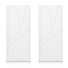 Load image into Gallery viewer, Hollow Core Stained Composite MDF Interior Double Closet Sliding Doors