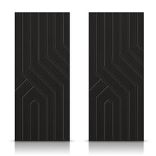 Load image into Gallery viewer, Hollow Core Stained Composite MDF Interior Double Closet Sliding Doors