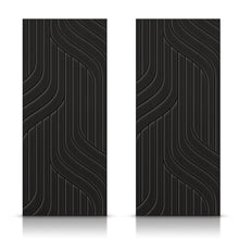 Load image into Gallery viewer, Hollow Core Stained Composite MDF Interior Double Closet Sliding Doors
