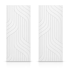 Load image into Gallery viewer, Hollow Core Stained Composite MDF Interior Double Closet Sliding Doors