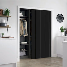 Load image into Gallery viewer, Paneled Hollow Core MDF Double Closet Sliding Door Slabs