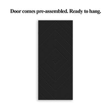 Load image into Gallery viewer, Diamond Fully Assembled Stained MDF Modern Sliding Barn Door with Hardware Kit