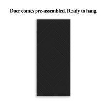 Load image into Gallery viewer, Diamond Fully Assembled Stained MDF Modern Sliding Barn Door with Hardware Kit