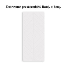 Load image into Gallery viewer, Diamond Fully Assembled Stained MDF Modern Sliding Barn Door with Hardware Kit