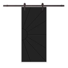 Load image into Gallery viewer, Sun Pattern Composite MDF Sliding Barn Door with Hardware Kit