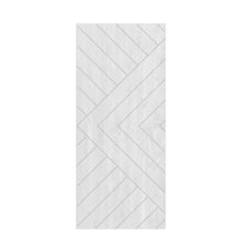 Load image into Gallery viewer, Chevron Arrow Pattern Hollow Core Solid Wood Door Slab for Pocket Door