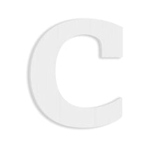 Load image into Gallery viewer, Wood Block Letter Unfinished MDF Monogram Initial Alphabet Large Wall English Letters for Home Bedroom Office Wedding Party DIY Decor Ready to Paint or Stain