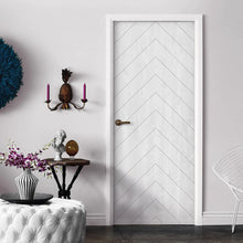 Load image into Gallery viewer, Herringbone Pattern Hollow Core Solid Wood Interior Door Slab