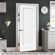Load image into Gallery viewer, 1 Panel Hollow Core White Primed MDF Interior Door Slab