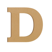 Load image into Gallery viewer, Wood Block Letter Unfinished MDF Monogram Initial Alphabet Large Wall English Letters for Home Bedroom Office Wedding Party DIY Decor Ready to Paint or Stain