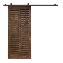 Load image into Gallery viewer, Japanese Series Pre Assemble Stained Wood Interior Sliding Barn Door with Hardware Kit