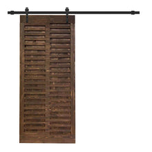 Load image into Gallery viewer, Japanese Series Pre Assemble Stained Wood Interior Sliding Barn Door with Hardware Kit
