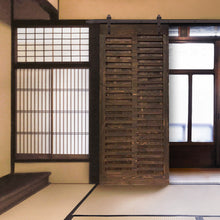 Load image into Gallery viewer, Japanese Series Pre Assemble Stained Wood Interior Sliding Barn Door with Hardware Kit