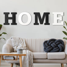 Load image into Gallery viewer, Wood Block Letter Unfinished MDF Monogram Initial Alphabet Large Wall English Letters for Home Bedroom Office Wedding Party DIY Decor Ready to Paint or Stain