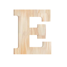 Load image into Gallery viewer, Wood Block Letter Unfinished Monogram Initial Alphabet Large Wall English Letters for Home Bedroom Office Wedding Party DIY Decor Ready to Paint or Stain