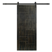 Load image into Gallery viewer, Solid Wood Hollow Core Modern Interior Sliding Barn Door with Hardware Kit