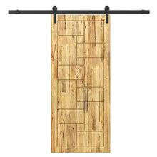 Load image into Gallery viewer, Solid Wood Hollow Core Modern Interior Sliding Barn Door with Hardware Kit