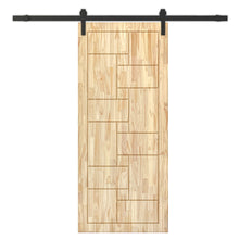 Load image into Gallery viewer, Solid Wood Hollow Core Modern Interior Sliding Barn Door with Hardware Kit