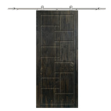 Load image into Gallery viewer, Solid Wood Hollow Core Modern Interior Sliding Barn Door with Hardware Kit