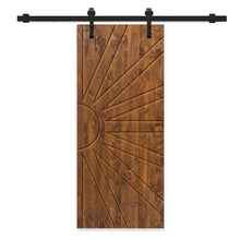 Load image into Gallery viewer, Solid Wood Hollow Core Modern Interior Sliding Barn Door with Hardware Kit
