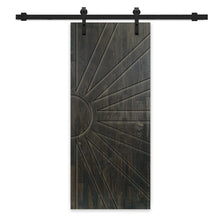 Load image into Gallery viewer, Solid Wood Hollow Core Modern Interior Sliding Barn Door with Hardware Kit
