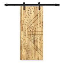 Load image into Gallery viewer, Solid Wood Hollow Core Modern Interior Sliding Barn Door with Hardware Kit