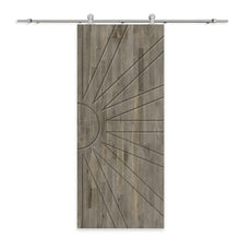 Load image into Gallery viewer, Solid Wood Hollow Core Modern Interior Sliding Barn Door with Hardware Kit