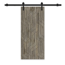 Load image into Gallery viewer, Solid Wood Hollow Core Modern Interior Sliding Barn Door with Hardware Kit