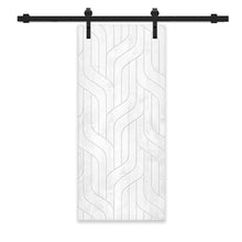 Load image into Gallery viewer, Solid Wood Hollow Core Modern Interior Sliding Barn Door with Hardware Kit