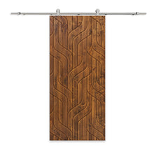 Load image into Gallery viewer, Solid Wood Hollow Core Modern Interior Sliding Barn Door with Hardware Kit