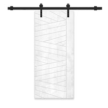 Load image into Gallery viewer, Solid Wood Hollow Core Modern Interior Sliding Barn Door with Hardware Kit