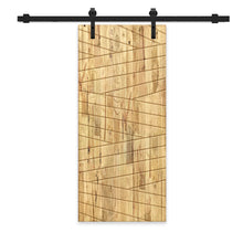 Load image into Gallery viewer, Solid Wood Hollow Core Modern Interior Sliding Barn Door with Hardware Kit