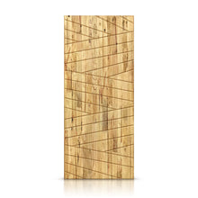 Load image into Gallery viewer, Flag Pattern Hollow Core Solid Wood Door Slab for Pocket Door