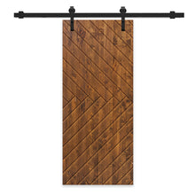 Load image into Gallery viewer, Solid Wood Hollow Core Modern Interior Sliding Barn Door with Hardware Kit