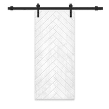 Load image into Gallery viewer, Solid Wood Hollow Core Modern Interior Sliding Barn Door with Hardware Kit