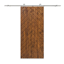 Load image into Gallery viewer, Solid Wood Hollow Core Modern Interior Sliding Barn Door with Hardware Kit