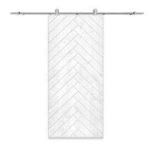 Load image into Gallery viewer, Solid Wood Hollow Core Modern Interior Sliding Barn Door with Hardware Kit