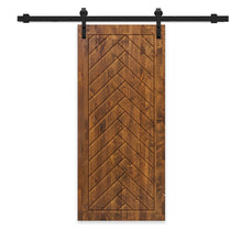 Load image into Gallery viewer, Solid Wood Hollow Core Modern Interior Sliding Barn Door with Hardware Kit